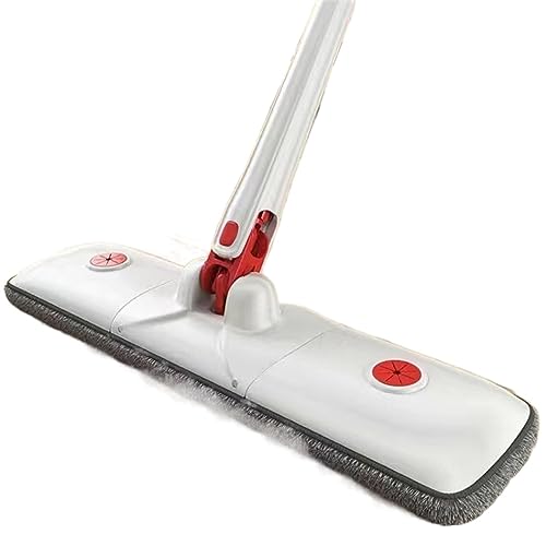 DDJKUAS Mopp Squeeze Twist Mop, freies Händewaschen, erweitertes Abstauben, Glasboden, Decke, Haushaltsreinigung, Lazy Tool, flach (weiß) Smooth Sailing von DDJKUAS