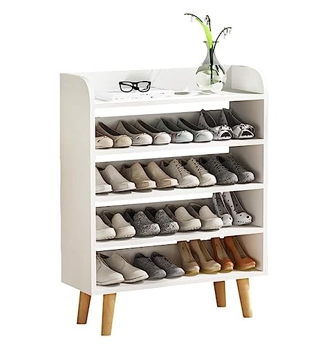 Schuhregal Schuh-Organizer, 5-lagiges Schuhregal, schlichtes Design, mehrlagiger Haushalt, Eingangsbereich, Schuhschrank, Eingangsbereich Schuhregal Schuhaufbewahrung (Farbe: Natur, Größe: 80 * 29 * von DDJKUAS