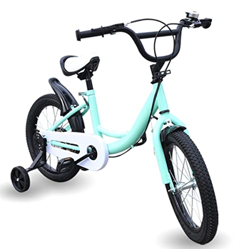 DDZcozy Fahrrad für Kinder 16 Zoll Kinderfahrräder mit Stützräder Kinder Fahrrad für Mädchen und Jungen Von 5-8 Jahren, Grün von DDZcozy