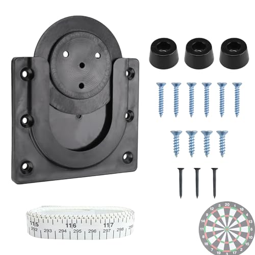 DEANKEJI Dartscheibe Halterung, Dartboard Halterung mit 305 CM/120 Zoll Maßband, Dartscheibe Aufhängung, Geeignet für Wände, Schränke, Rückwände, Einfach Aufzuhängende Dartscheibe DEANKEJI Dartscheibe Halterung, Dartboard Halterung mit 305 CM/120 Zoll Maßband, Dartscheibe Aufhängung, Geeignet für Wände, Schränke, Rückwände, Einfach Aufzuhängende Dartscheibe von DEANKEJI