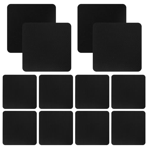 DEARBAG Griffpolster 12 Stück Fitness Griffpads Schwarz Bodybuilding Griffpolster Profi Grip Pads Trainings Pads für Damen und Herren,Klimmzüge, Fitness, Bodybuilding, Krafttraining von DEARBAG