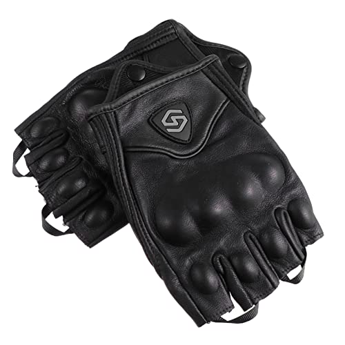 DEARMAMY 1 Paar Handschuhe befreien Fahrradhandschuhe für Herren Halbfingerhandschuhe zum Klettern Outdoor-Handschuhe Motorradhandschuhe Schwarze Fingerlose Handschuhe Turnhandschuhe von DEARMAMY