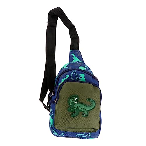 DEARMAMY 1 STK Dinosaurier-gürteltasche Für Kinder Rucksäcke Für Jungen Bauchtasche Kinder-Cartoon-gürteltasche Brusttasche Jungen Rucksäcke Jungenrucksack Cartoon-Rucksack Nylon von DEARMAMY