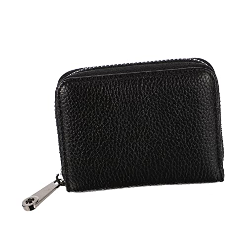 DEARMAMY 1stk Halter Für Mehrere Karten Geldbörsen Damen Geldbörse Münzgeldbörse Geldbörse Damen Karten-geldbörse Kleine Brieftasche Mit Reißverschluss Reißverschlusshalter Black Pu von DEARMAMY