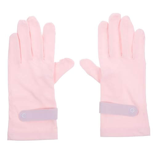 DEARMAMY 3 Paare Tragbare Fitnesshandschuhe Liner Leichte Handschuhe Damen Fahrradhandschuhe Herren Weiße Spitzenhandschuhe Fahrradhandschuhe Voller Finger Im Freien Gel Roller Rosa Nylon von DEARMAMY