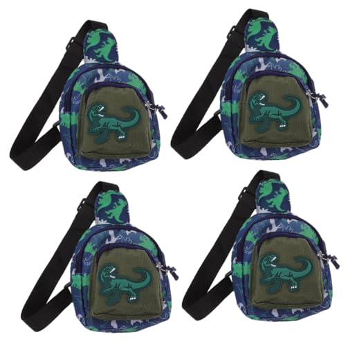 DEARMAMY 4 Stück Brusttasche für Kinder Geldbörse für Kleinkinder Kleinkind-Fanny Damen umhängetaschen Kinder Tasche kindertasche Einkaufstüten Handtaschen Schultertasche Bauchtasche Nylon von DEARMAMY