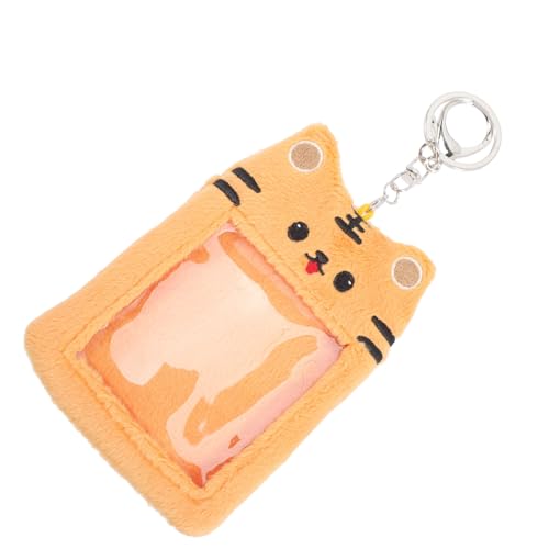 DEARMAMY Anhänger Mit Tigerkartenhülle Geld Versteckt Schild Stift Inhaber Kredit Bindemittel Schlüssel Schutz Plüschtiere Name Sperre Abzeichen Anzeige Einziehbar Männer Münze Lanyard PVC von DEARMAMY