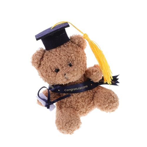 DEARMAMY Dr. Bear Memorial abschlussgeschenk Graduierungs Abschlussbär-Ornamente Plüsch-Abschlussbären Abschluss Plüschbär Bärenspielzeug abschluss ausgestopfte bären PP Baumwolle von DEARMAMY