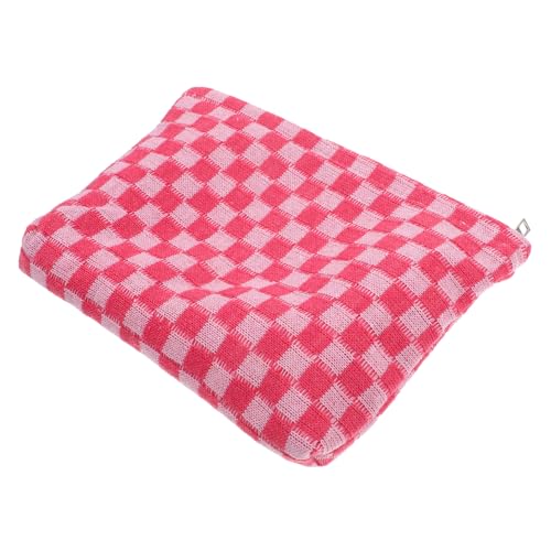 DEARMAMY Kosmetiktasche im Schachbrettmuster feminin Hängende Kosmetik-Reisetasche Bausätze Beutel Storage Bags aufbewahrungstüten Damen Schminktasche tragbare Kulturtasche Polyester Rosa DEARMAMY Kosmetiktasche im Schachbrettmuster feminin Hängende Kosmetik-Reisetasche Bausätze Beutel Storage Bags aufbewahrungstüten Damen Schminktasche tragbare Kulturtasche Polyester Rosa von DEARMAMY