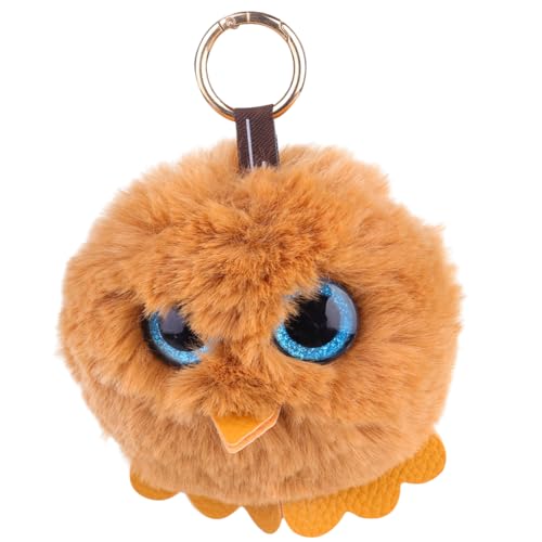 DEARMAMY Schlüsselhalter Kette Hase Eule Karikatur Schlüsselbänder frauengeschenk Women schlüsselhalsband owl Key Holder okluge einzigartiger Schlüsselanhänger Abschlussgeschenk Khaki von DEARMAMY