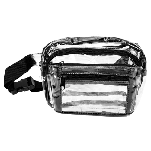 DEARMAMY Wasserdichter Taillenbeutel Transparent Leichter Fanny Pack Für Damen Verstellbare Gürteltasche Für Fitness Und Outdoor Aktivitäten Für Sportveranstaltungen Und Reisen von DEARMAMY