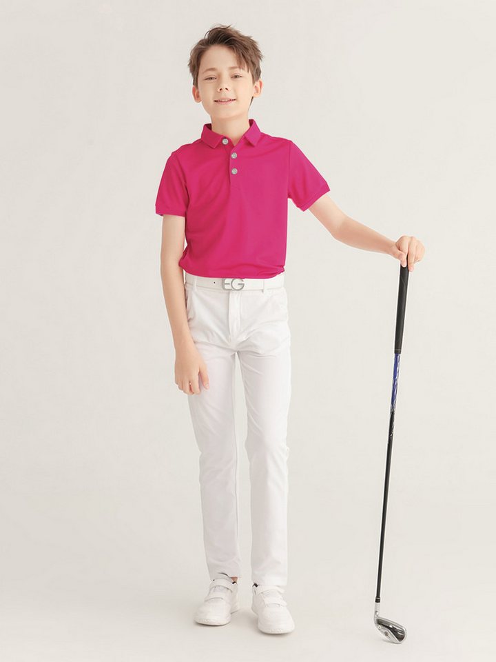 DEBAIJIA Poloshirt Kinder Golf Poloshirt Schnell trocknend Kurzarm Sport Freizeit von DEBAIJIA