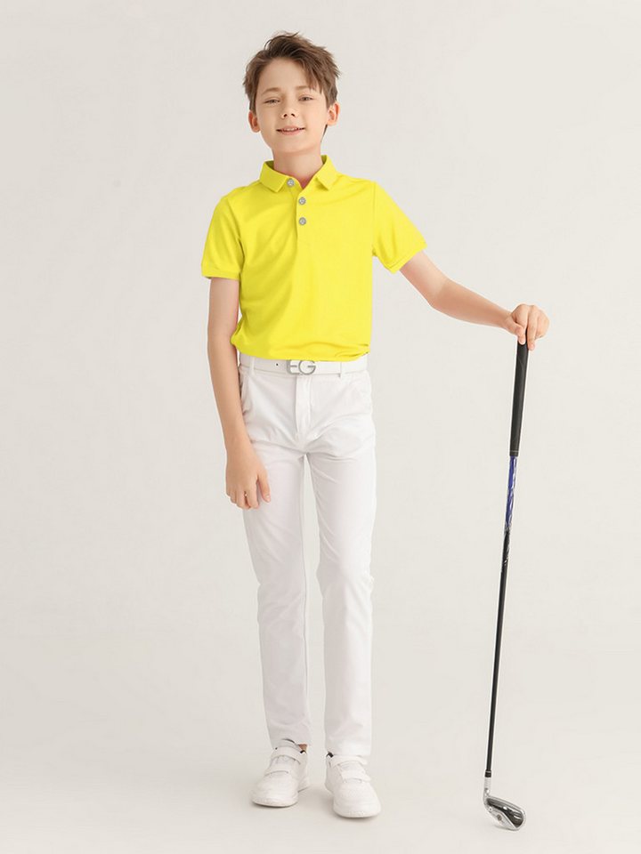 DEBAIJIA Poloshirt Kinder Golf Poloshirt Schnell trocknend Kurzarm Sport Freizeit von DEBAIJIA