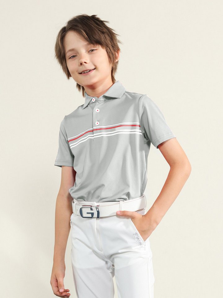 DEBAIJIA Poloshirt Kinder Golf Poloshirt Schnell trocknend Kurzarm Sport Freizeit von DEBAIJIA