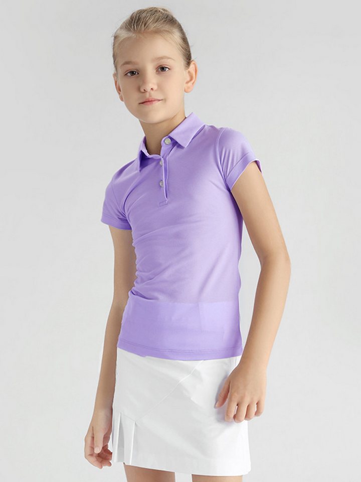DEBAIJIA Poloshirt Mädchen Golf Poloshirt Schnell trocknend Kurzarm Sport Freizeit von DEBAIJIA