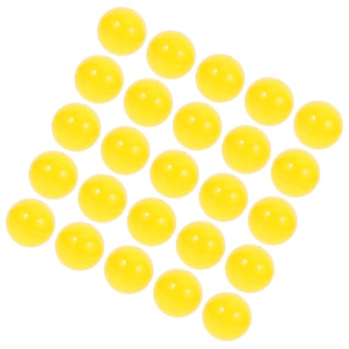 DECHOUS Hohler Lottoball 25 Stück Tombola-Ziehungsbälle Tischtennisbälle Glücksball-Kapseln Kunststoff-Bingobälle Für Spielparty-Preise Gelb von DECHOUS