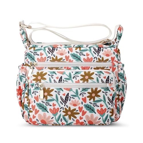 DEEVORCA Damen Umhängetasche Mode Damen Crossbody Tasche Drucken Design Arbeit Einkaufen Urlaub Frauen Schultertasche Wasserdicht Nylon Grau A DEEVORCA Damen Umhängetasche Mode Damen Crossbody Tasche Drucken Design Arbeit Einkaufen Urlaub Frauen Schultertasche Wasserdicht Nylon Grau A von DEEVORCA