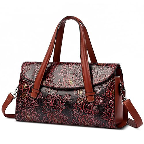 DEEVORCA Damen Handtasche Vintage Damen Kuriertaschen Umhängetasche Klassischem Print Lässige Umhängetasche Dating Taschen mit Griff Oben Party Schultertaschen Wasserdichtes PU Leder DEEVORCA Damen Handtasche Vintage Damen Kuriertaschen Umhängetasche Klassischem Print Lässige Umhängetasche Dating Taschen mit Griff Oben Party Schultertaschen Wasserdichtes PU Leder von DEEVORCA