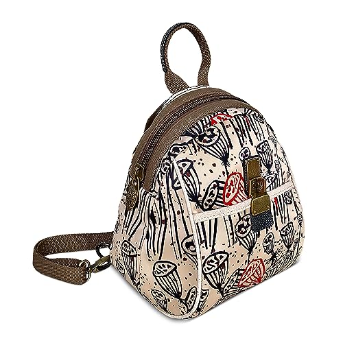 DEEVORCA Mode Damen Rucksack Vintage Umhängetasche Lässig Anti-Diebstahl Brusttasche Arbeit Reisen Einkaufen Sport Klein Sling Bag Nylon Print Crossbag Schultertasche Handtaschen Weiß DEEVORCA Mode Damen Rucksack Vintage Umhängetasche Lässig Anti-Diebstahl Brusttasche Arbeit Reisen Einkaufen Sport Klein Sling Bag Nylon Print Crossbag Schultertasche Handtaschen Weiß von DEEVORCA