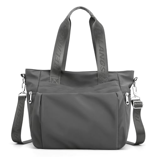 DEEVORCA Mode Damen Umhängetasche Einfach Lässig Reisen Crossbody Mehreren Taschen Messenger Handtasche Arbeiten Einkaufen Dating Multifunktional Groß Nylon Wasserdicht Handtasche Grau DEEVORCA Mode Damen Umhängetasche Einfach Lässig Reisen Crossbody Mehreren Taschen Messenger Handtasche Arbeiten Einkaufen Dating Multifunktional Groß Nylon Wasserdicht Handtasche Grau von DEEVORCA