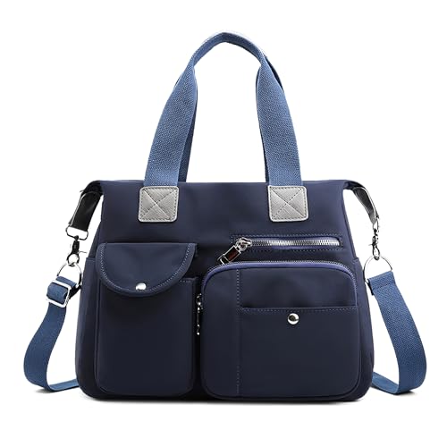 DEEVORCA Mode Lässig Damen Umhängetasche Leicht Reisen Umhängetaschen Mehrere Taschen Multifunktional Crossbody Tasche Arbeiten Einkaufen Schultertasche Groß Nylon Handtasche Blau DEEVORCA Mode Lässig Damen Umhängetasche Leicht Reisen Umhängetaschen Mehrere Taschen Multifunktional Crossbody Tasche Arbeiten Einkaufen Schultertasche Groß Nylon Handtasche Blau von DEEVORCA