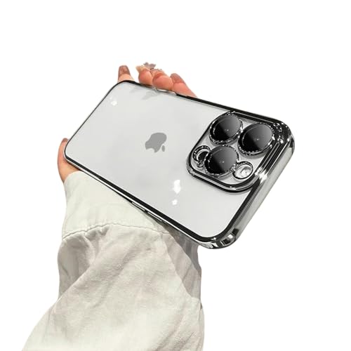 DEEYIN Handyhüllen Galvanisierte transparente vergilbungsfreie Handyhülle iPhone 15 14 11 12 13 14 Schutzhülle von DEEYIN