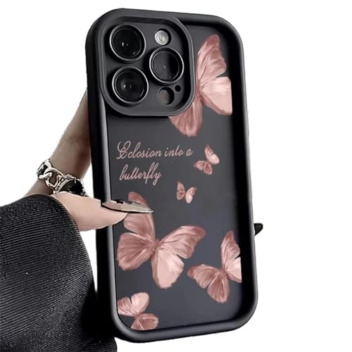 DEEYIN Schmetterling Handyhülle Schmetterling Silikon Handyhülle für iPhone 15 14 Pro Max Plus 11 12 13 Pro XS Max 7 8 Plus SE 2 X XR von DEEYIN