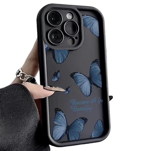 DEEYIN Schmetterling Handyhülle Schmetterling Silikon Handyhülle für iPhone 15 14 Pro Max Plus 11 12 13 Pro XS Max 7 8 Plus SE 2 X XR von DEEYIN