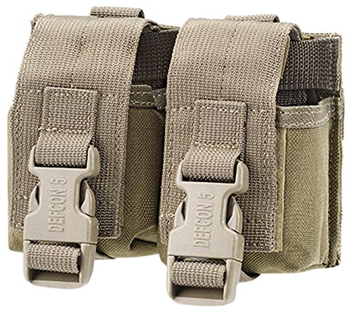 DEFCON 5 Holster Double Grenade Pouch für 2 Granaten, Coyote Tan, D5-GP02-CT von DEFCON 5