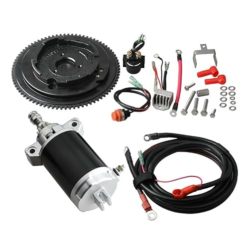 DEFIYAN Elektrostarter-Motorsatz Compatible with 4-Takt-15-PS-66M-15-PS-18-PS-Motoren, kompatibel mit Motorzubehör Compatible with die hintere Steuerung von DEFIYAN