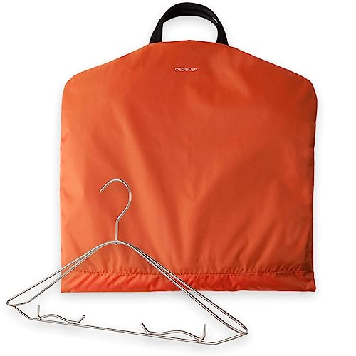 DEGELER SkyHanger - Kleidersack mit einzigartigem Titan-Kleiderbügel für Damen & Herren - durchdachte Anzugtasche für knitterfreies Reisen - leichtes & wasserabweisendes Nylon - orange DEGELER SkyHanger - Kleidersack mit einzigartigem Titan-Kleiderbügel für Damen & Herren - durchdachte Anzugtasche für knitterfreies Reisen - leichtes & wasserabweisendes Nylon - orange von DEGELER