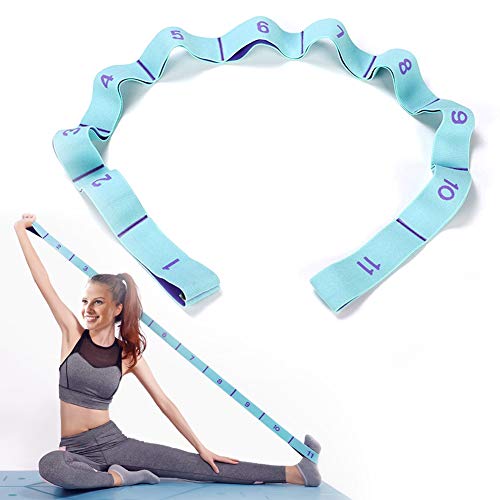 DEHUB Yoga Stretching Band, Gymnastikband mit 11 Schleifen,Yoga Stretch Gurt,Leicht zu Tragender und Hochelastischer Widerstandsbänder,Deal für Yoga, Dehnübungen(Blau) DEHUB Yoga Stretching Band, Gymnastikband mit 11 Schleifen,Yoga Stretch Gurt,Leicht zu Tragender und Hochelastischer Widerstandsbänder,Deal für Yoga, Dehnübungen(Blau) von DEHUB