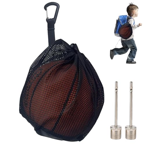 DELAIHUIL Balltasche,Ballnetz 1 Ball,Basketball Tasche,Basketball Netz,Ball Aufbewahrung Basketball Rucksack,Ballnetz 1 Ball Basketball Tasche,Rucksack Tragbare Ballnetz,Basketball Netztasche von DELAIHUIL