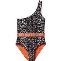 DELICATELOVE Damen Badeanzug Asymetrischer Badeanzug ZORA mit seperatem Gürtel Classic Leo DELICATELOVE Damen Badeanzug Asymetrischer Badeanzug ZORA mit seperatem Gürtel Classic Leo von DELICATELOVE