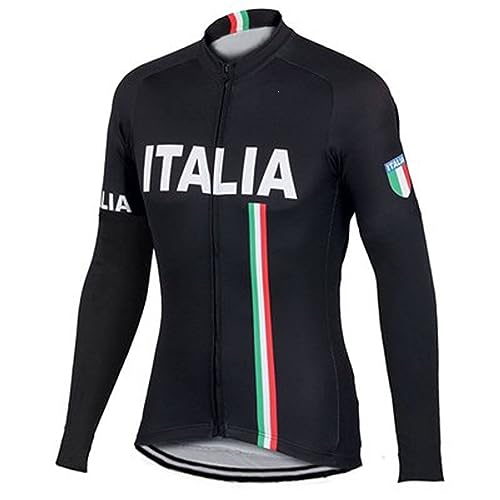 DELIGUO Adsport-Trikots Für Herren - Italien Country Bike Team Wear Fahrradbekleidung Langärmliges Fahrradtrikot Sporthemden Mountainbike-Jacken Rennoberteil,Wie Abgebildet,M DELIGUO Adsport-Trikots Für Herren - Italien Country Bike Team Wear Fahrradbekleidung Langärmliges Fahrradtrikot Sporthemden Mountainbike-Jacken Rennoberteil,Wie Abgebildet,M von DELIGUO