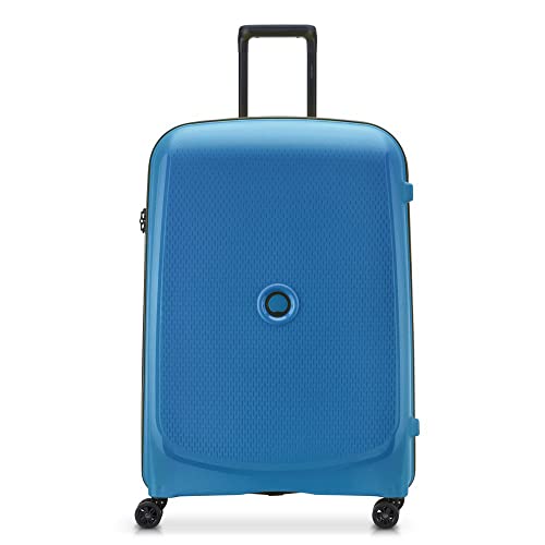 DELSEY PARIS Belmont Plus Koffer, groß, Hartschale, recycelt und recycelbar – 76 x 52 x 32 cm – 102 Liter – L – Zinkblau, Zinkblau, XL, Koffer von DELSEY PARIS