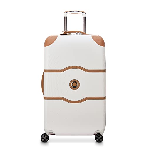 DELSEY PARIS Chatelet Hardside Gepäck mit Spinnrollen, Champagner-Weiss, Checked-Large 28 Inch, No Brake, Chatelet Hartschalengepäck mit Spinnrollen von DELSEY PARIS