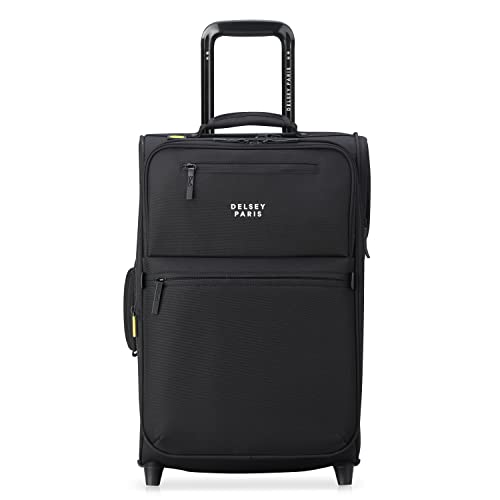 DELSEY PARIS - Maubert 2.0 – Kabinenkoffer, ausziehbar – 55 cm – Schwarz, Schwarz, S, Koffer von DELSEY PARIS