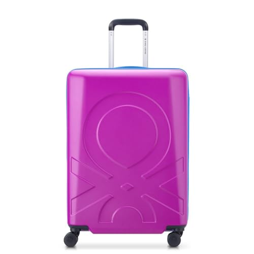 DELSEY PARIS x United Colors of Benetton – Fabrica – Hartschalenkoffer 65 cm x 45 cm x 28 cm – 70 l – L, violett, L von DELSEY PARIS