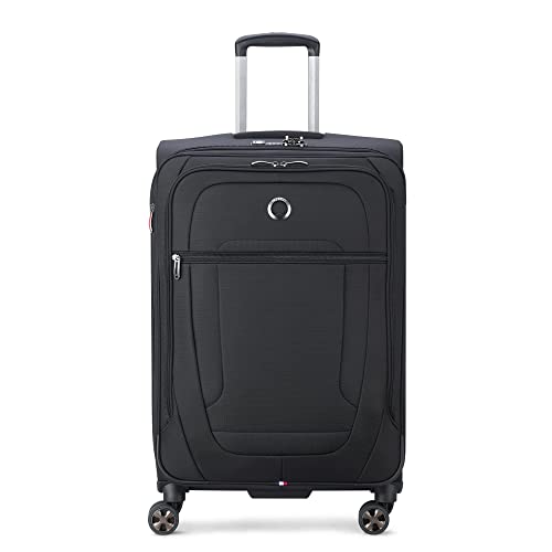 DELSEY PARIS Helium DLX Softside Erweiterbares Gepäck mit Spinnerrollen, schwarz, Checked-Large 29 Inch, Helium DLX Softside erweiterbares Gepäck mit Spinnrollen von DELSEY PARIS