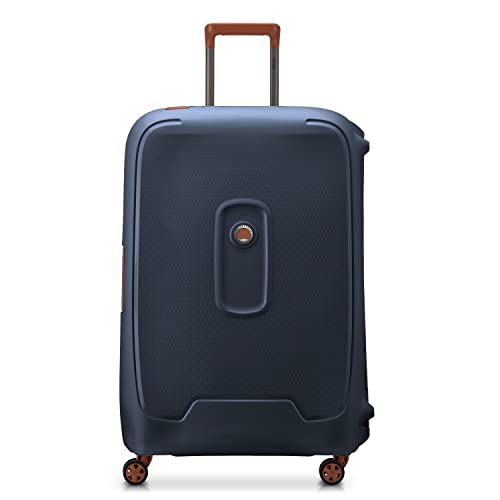 DELSEY PARIS - MONCEY - Valise Grande Taille rigide matière recyclée et Recyclable - 76x52x30 cm - 97 litres - L - Bleu Encre von DELSEY PARIS