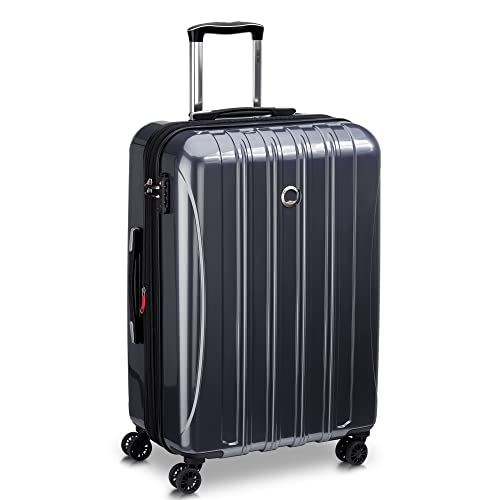 Delsey Helium Aero Erweiterbarer Spinner Trolley, Titan, Checked-Medium 25 Inch, Helium Aero Hardside Erweiterbares Gepäck mit Spinner-Rädern von DELSEY PARIS