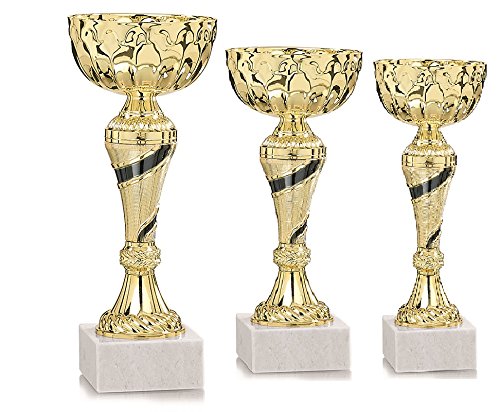 DEPICE Erwachsene Pokalserie Pokal/trophäe, Gold/Schwarz, 17,18,20cm DEPICE Erwachsene Pokalserie Pokal/trophäe, Gold/Schwarz, 17,18,20cm von DEPICE
