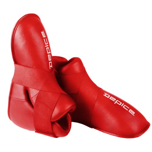 DEPICE Fußschützer Kickboxen Trainingsgerät, rot, M von DEPICE