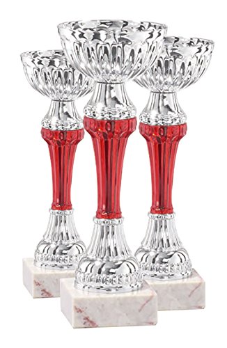 DEPICE Pokalserie Pokal, Silber/Rot, 17-21 cm DEPICE Pokalserie Pokal, Silber/Rot, 17-21 cm von DEPICE