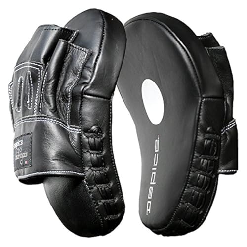 DEPICE Trainingsgerät Coaching Mitt Pratze Leder Skill Pro - Paar, Schwarz, tn-cmp-2x von DEPICE