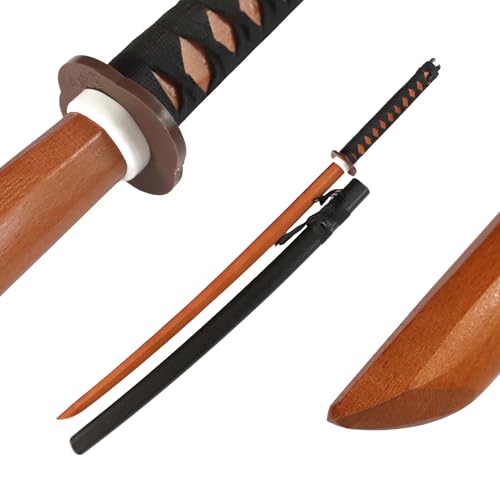 DEPICE Set Bokken Buche Seilgriff inkl. Saya, ca. 101 cm, Gewicht 600 g, echte Buche, passende Saya, inklusive Schnürung, Iaido Aikido von DEPICE