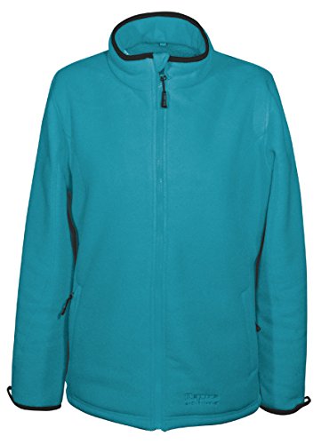 DEPROC-Active Damen Jacke Lammfleece Teddyfleece, Blau, 46 von DEPROC-Active