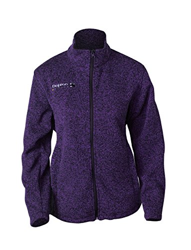 Deproc Active Damen Strickfleecejacke Jacke, Violett, 44 von DEPROC-Active