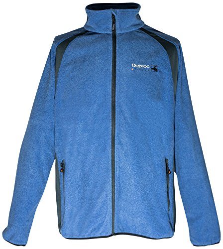 Deproc Active Herren Leichte Strickfleece-Jacke ENNDERBY, Blue, 5XL von DEPROC-Active